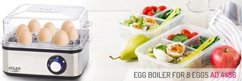 Zierëse vezësh, Adler, AD 4486, deri 8 vezë, 500W max 800W, metal, argjendtë