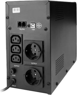 UPS Gembird EG-UPS-033, 1200 VA, line-interactive, USB, LCD, i zi UPS Gembird EG-UPS-033, 1200 VA, line-interactive, USB, LCD, i zi