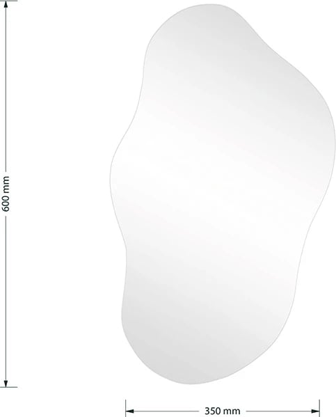 Pasqyrë e parregullt 2, 35x1x60cm