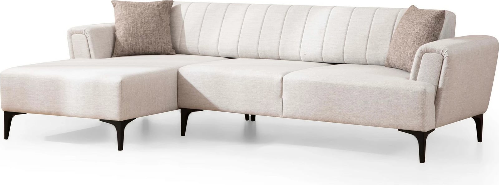 Kënd-sofë shtrat Hamlet, ecru, Atelier del Sofa, këndi majtas