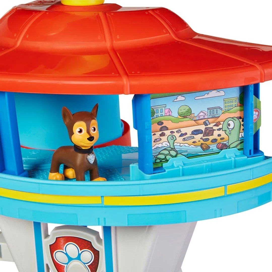 Set lojërash PAW Patrol Lookout Tower me lëshues makine, 2 figura Chase, policia dhe aksesorë, shumëngjyrësh