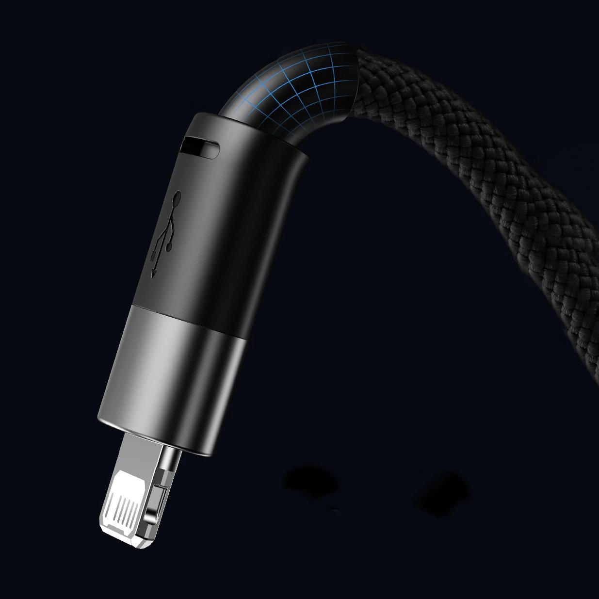 Kabllo 3-në-1 Baseus StarSpeed CAXS000001, 1.2m, USB-A në USB-C/Micro USB/Lightning, e zezë