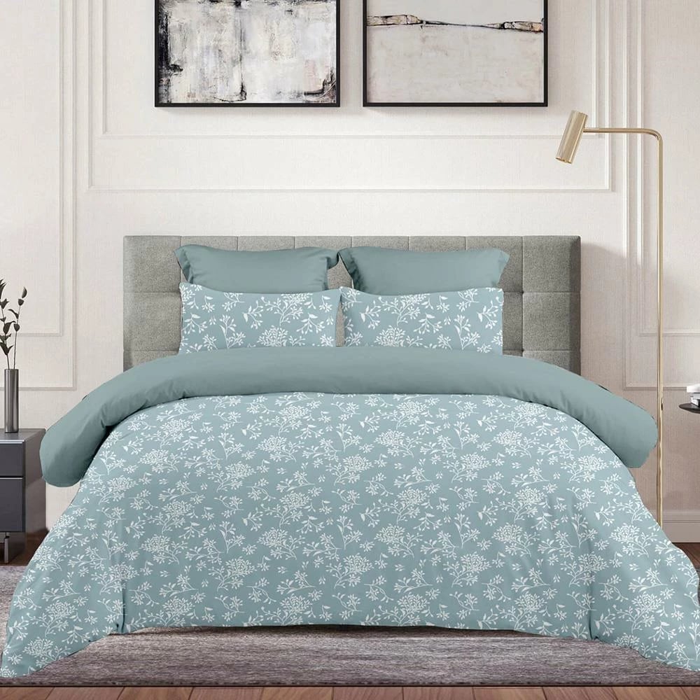 Set çarçafësh Amaryllis King Size, ASTRON-HOME ITALY, 100% pambuk, Gri