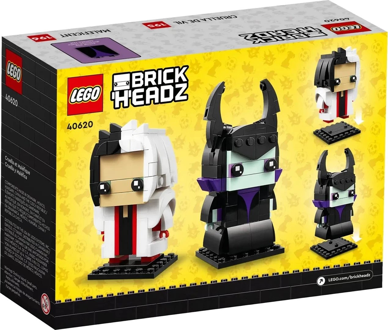 LEGO BRICKHEADZ 40620 Cruella & Maleficent, 320 pjesë