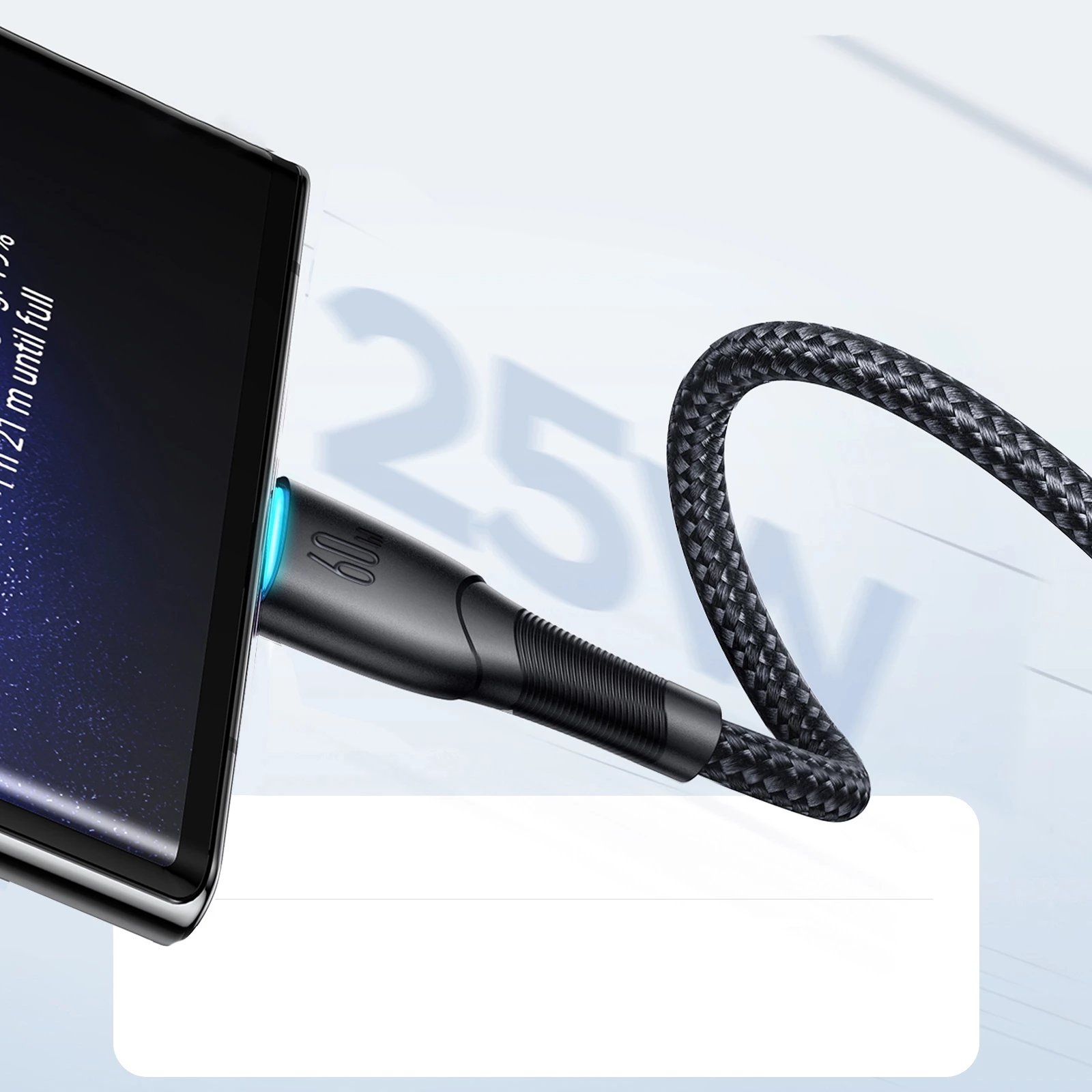 Kabllo USB-C në USB-C Joyroom Starry Series SA32-CC3, 1m, 60W, e zezë