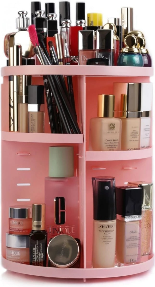 Organizues për make-up, rozë, 23x23x30.5cm, 980302