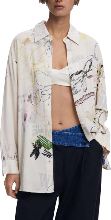 Këmishë Desigual femra, beige