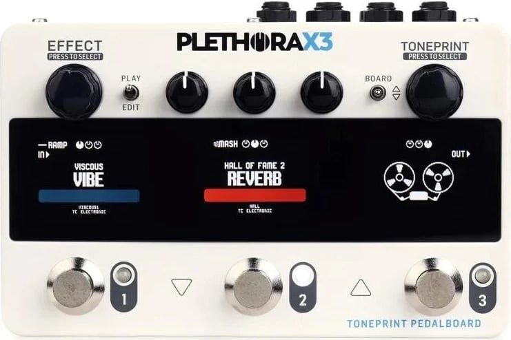 Pedal multiefekt për kitarë TC Electronic Plethora X3, e zezë