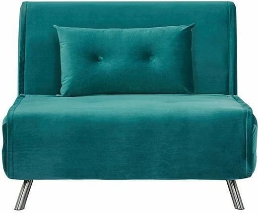 Karrige shtrati Nextdeco Berlin, Petrol, H92x100x91cm