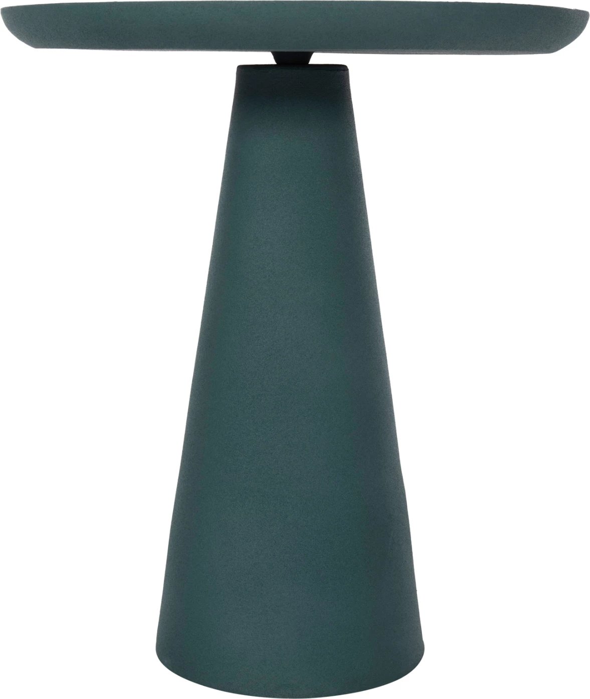 Tavolinë anësore DELCON FH4246.03 metalike, ngjyrë e gjelbër, Φ45x51.5H cm