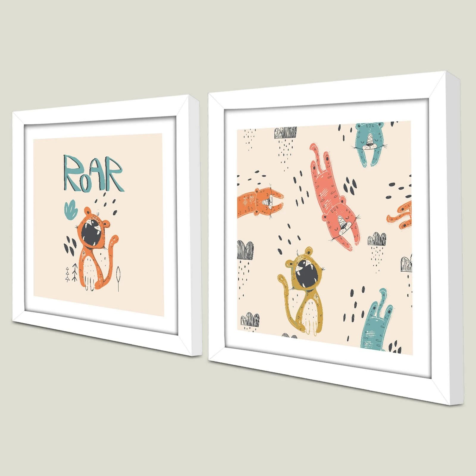 Pikturë dekorative me kornizë MDF (2 copë), Wallity, 2P3333BCT-005