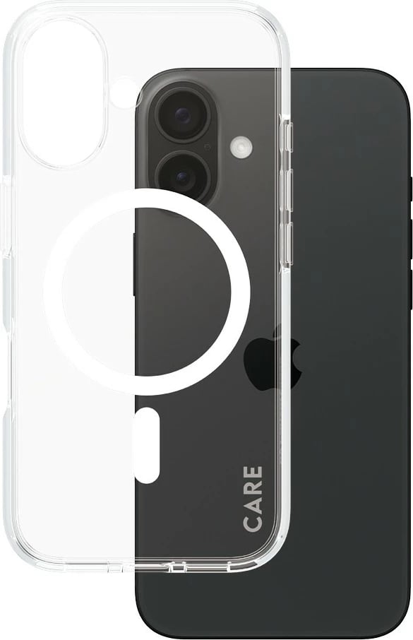 Mbështjellës PanzerGlass CARE Case Flagship MagSAFE për iPhone 16, transparent