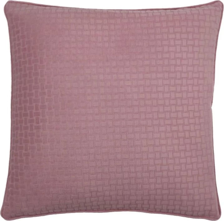 Jastëk dekorativ Granada, kadife, rozë e zbehtë, 45x45cm