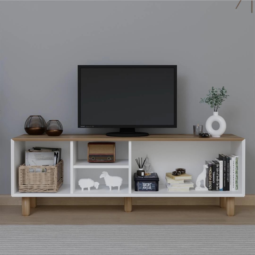 Komodë TV Skye Decor, stil bohemian, 1600-83, ngjyrë lisi kopshti