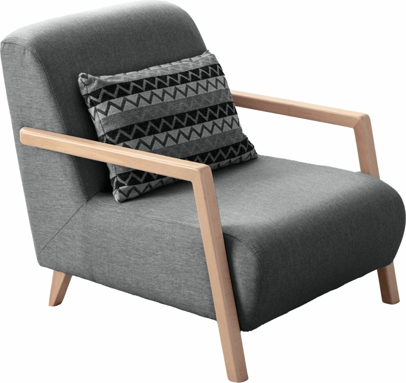 Karrige Wing, Atelier del Sofa, ngjyrë moka-antracit