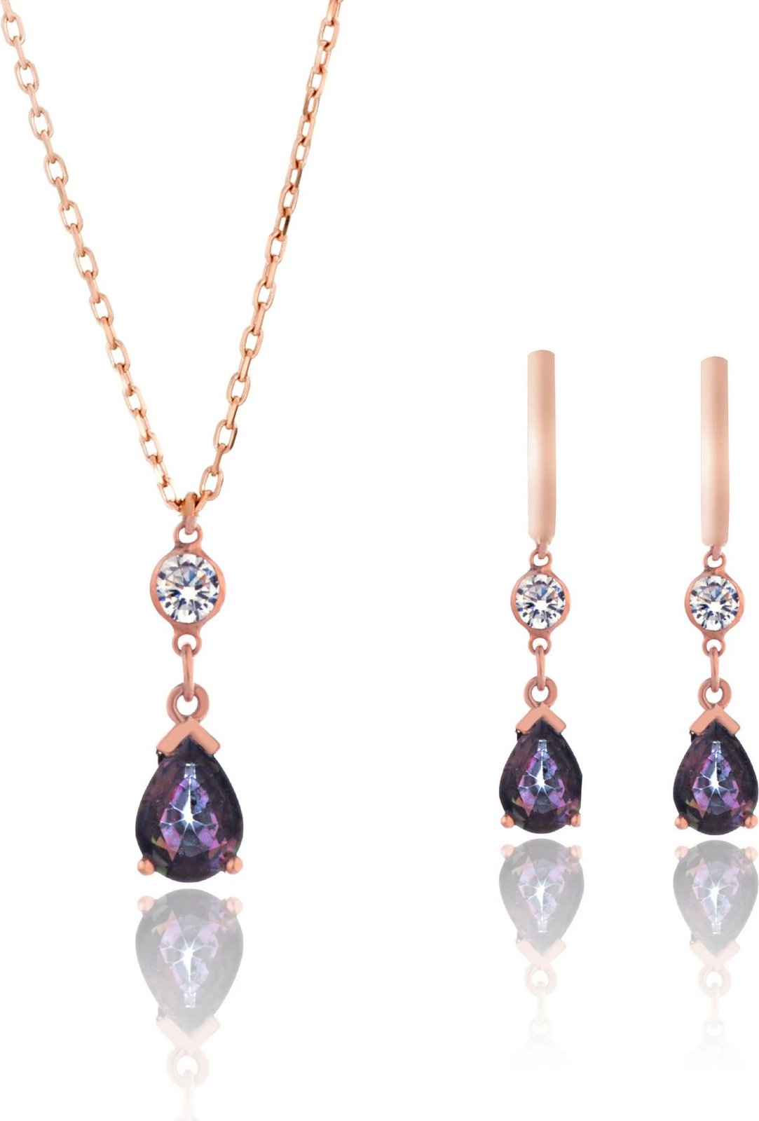 Set varëse me vathë argjendi, ngjyrë ari rozë, Jumeon, ALK7010