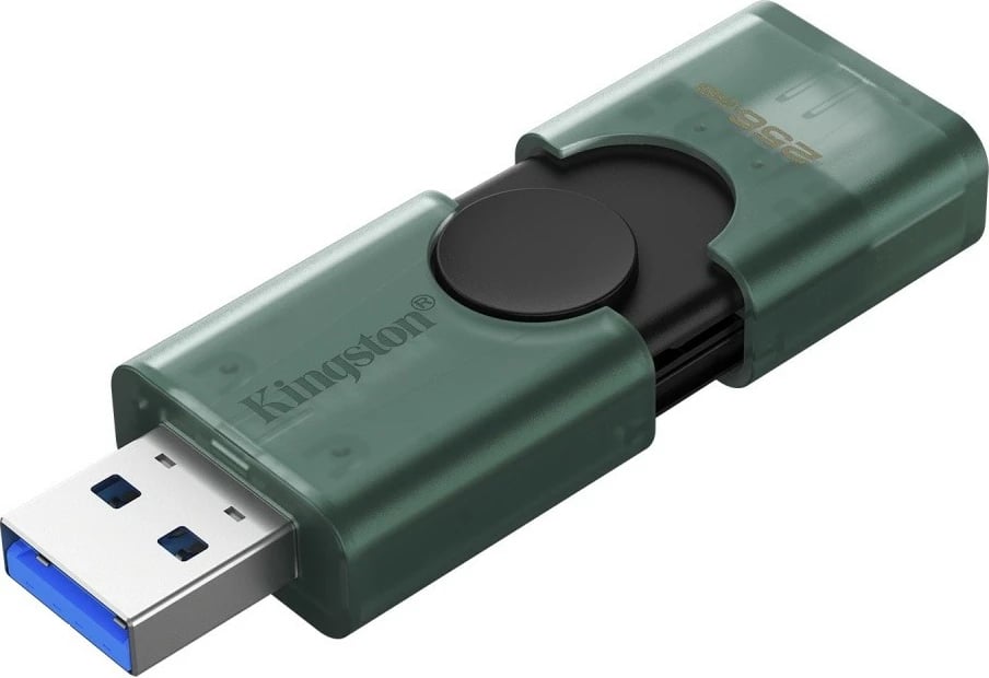 Pendrive Kingston Data Traveler DuoG2 256GB, USB-A/USB-C, Gjelbër