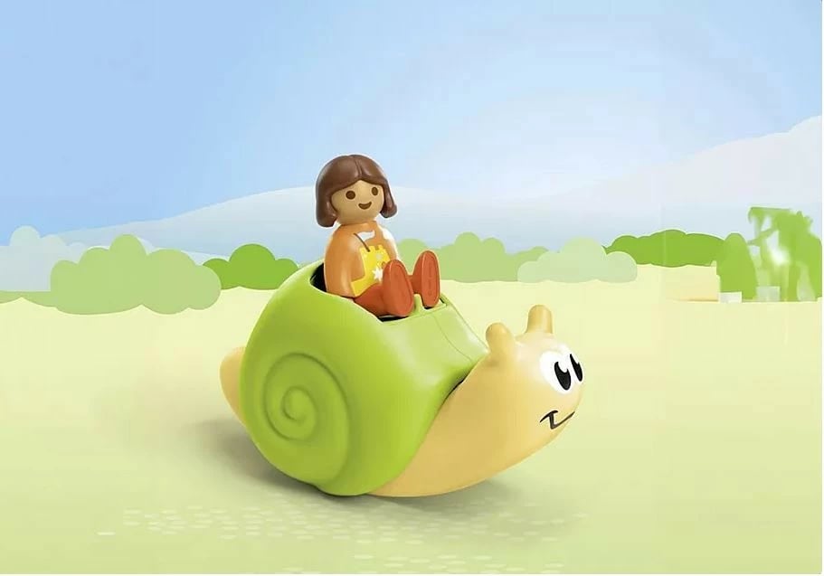 Set figurina Playmobil Junior 71699 me kërmill gringëllues, 2 copë