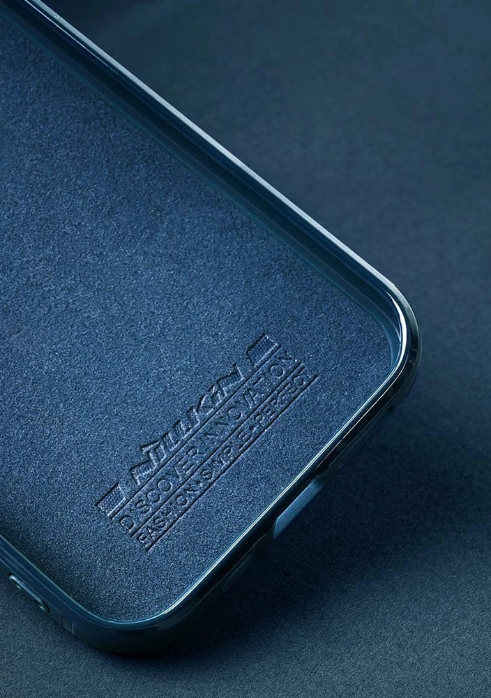 Mbështjellës Nillkin Aoge Leather Case për iPhone 12 mini, lëkurë natyrale, xhep për monedha, e zezë