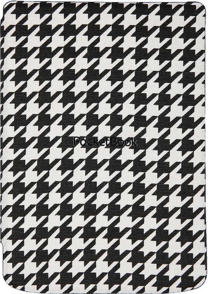 Mbështjellës Pocketbook Shell Cover Rhombus 6 inç, zi/bardhë