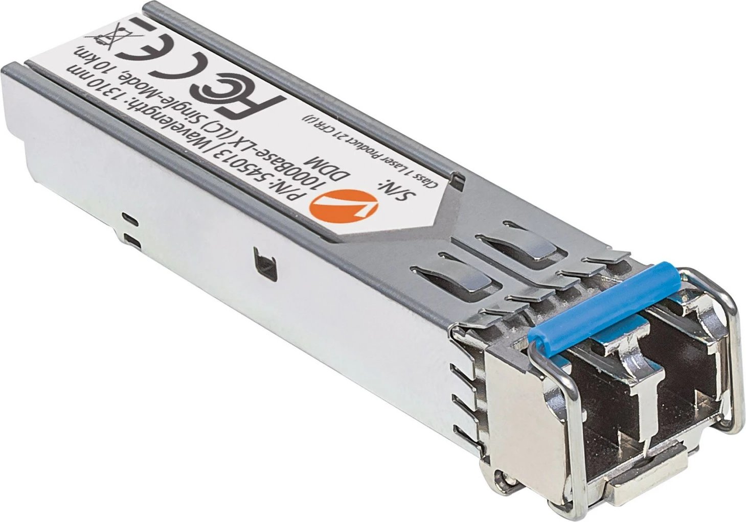 Modul transceiver Intellinet, optik, Gigabit Fiber SFP, 1000Base-Lx (LC), 10km, alumin