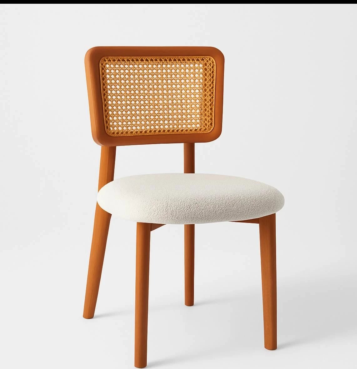 Tavolinë me karrige, zgjatshme, 5 copë, Skye Decor, ngjyrë dru e bardhë, lis