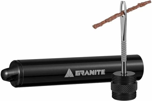 Set riparimi gomash për biçikletë Granite, i zi