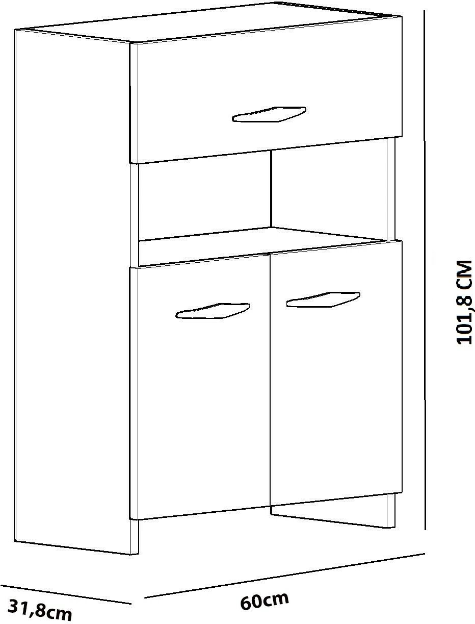 Dollap multifunksional Hanah Home, Anı, i bardhë