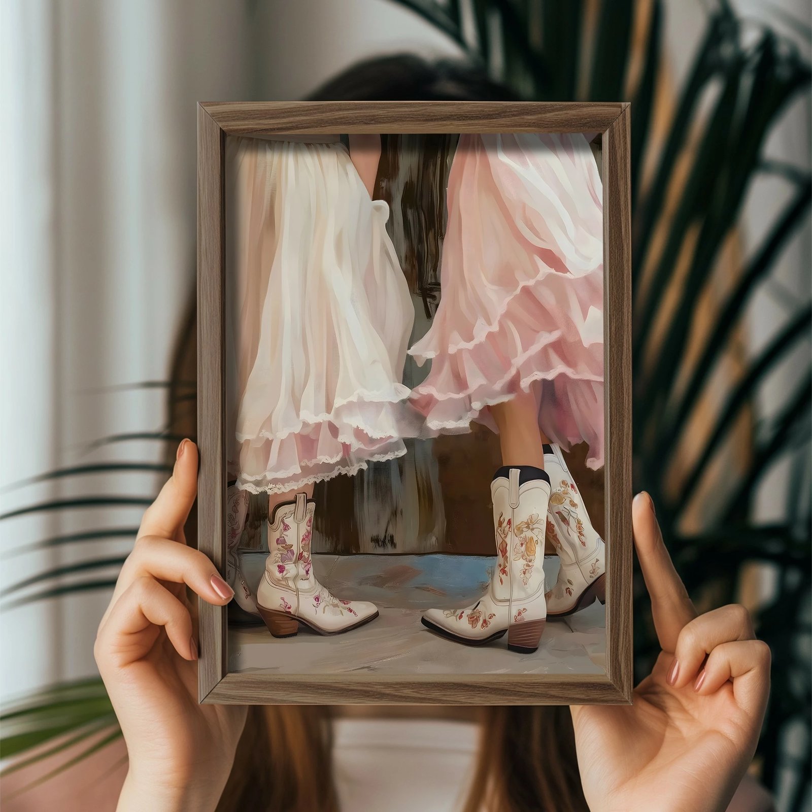 Pikturë dekorative me kornizë MDF, shumëngjyrëshe, Wallity, GE106-L