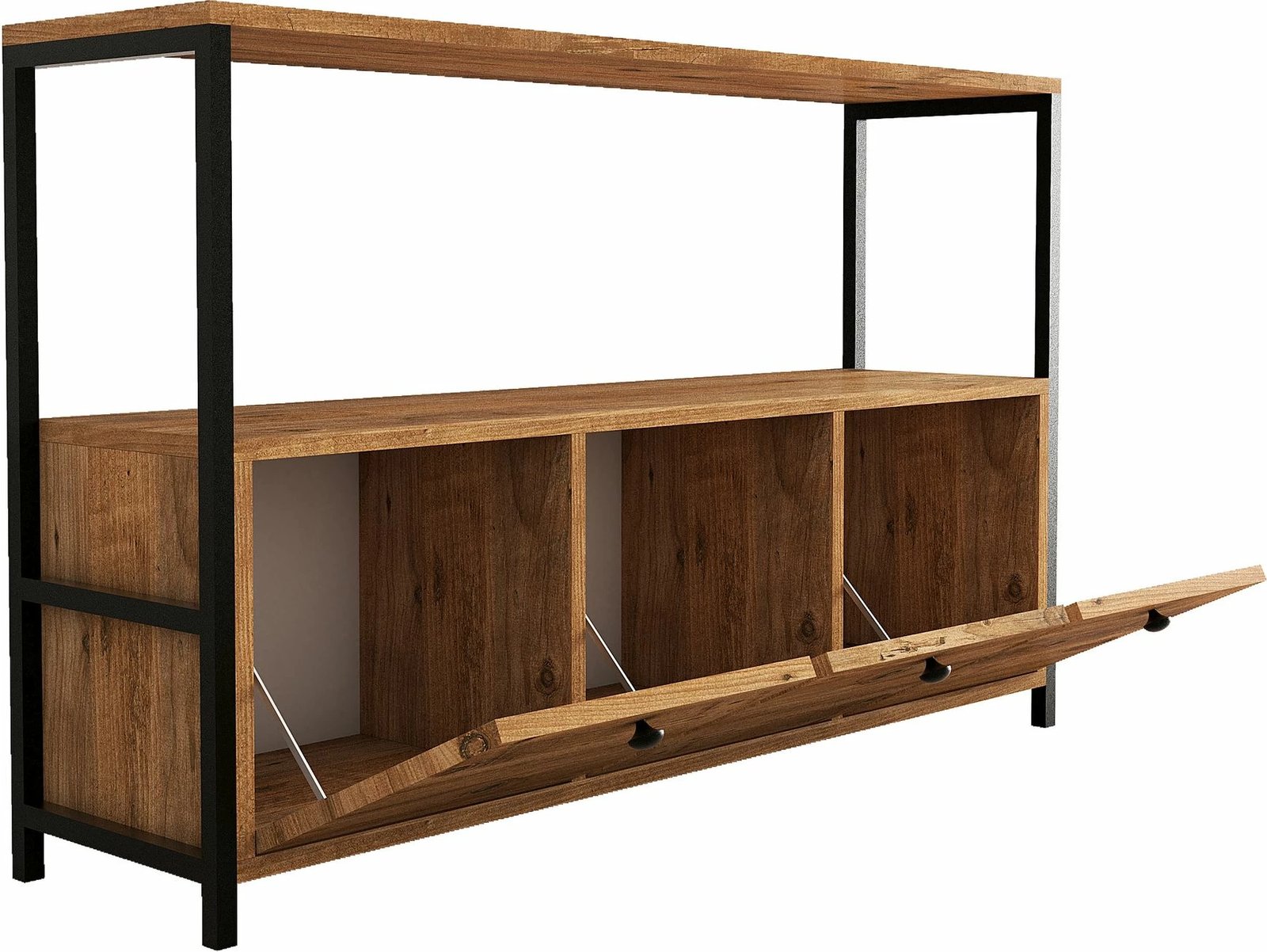 Konsol Hanah Home, ngjyrë pishë Atlantic, e zezë, Nero v2