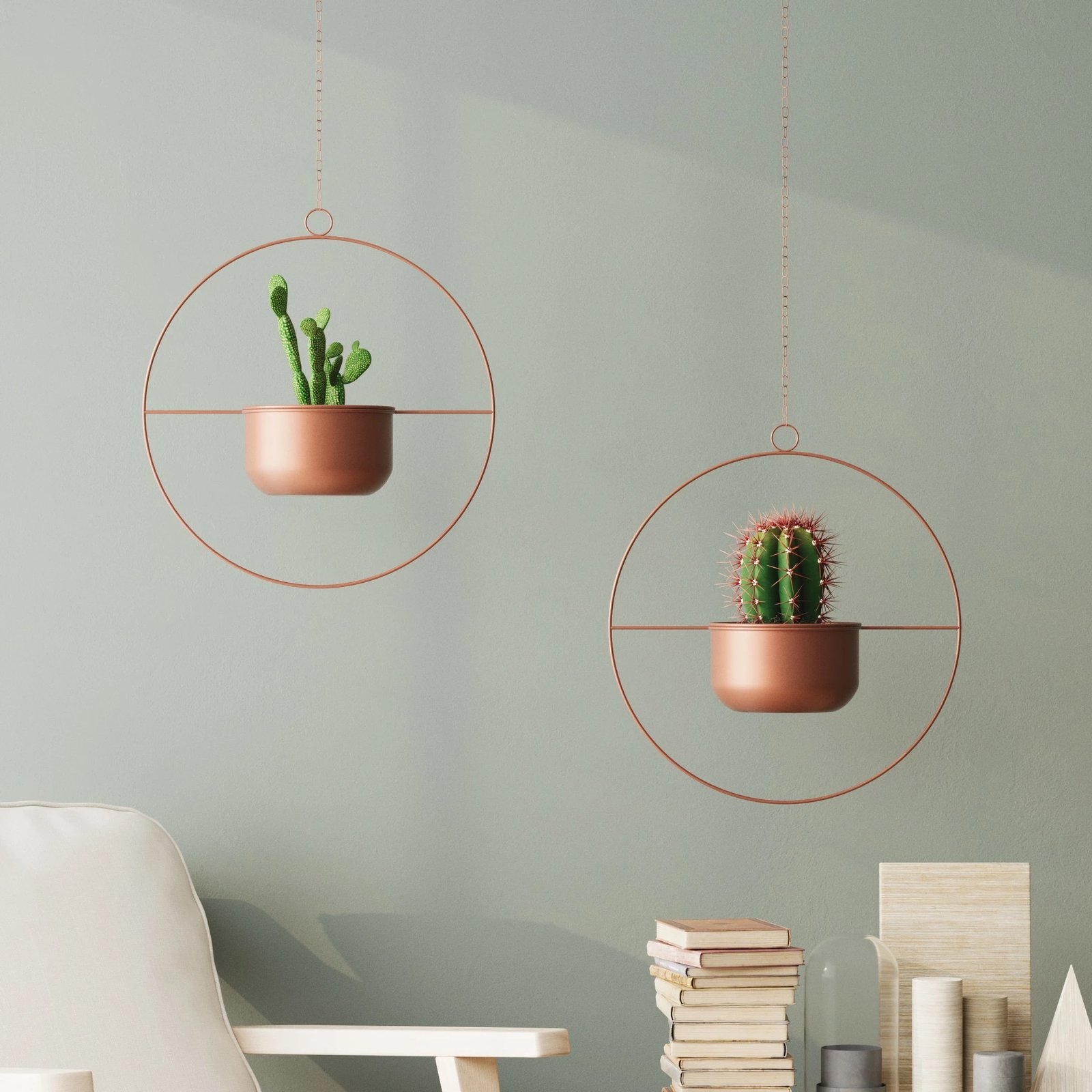 Vazo dekorative varëse, ngjyrë bakri, Aberto Design, Payanda