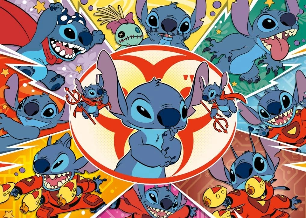 Puzzle për fëmijë Ravensburger Lilo & Stitch 100 pjesë, shumëngjyrësh