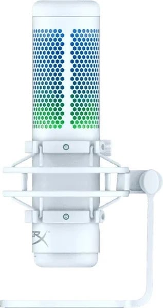 Mikrofoni për lojëra HyperX QuadCast S, i bardhë