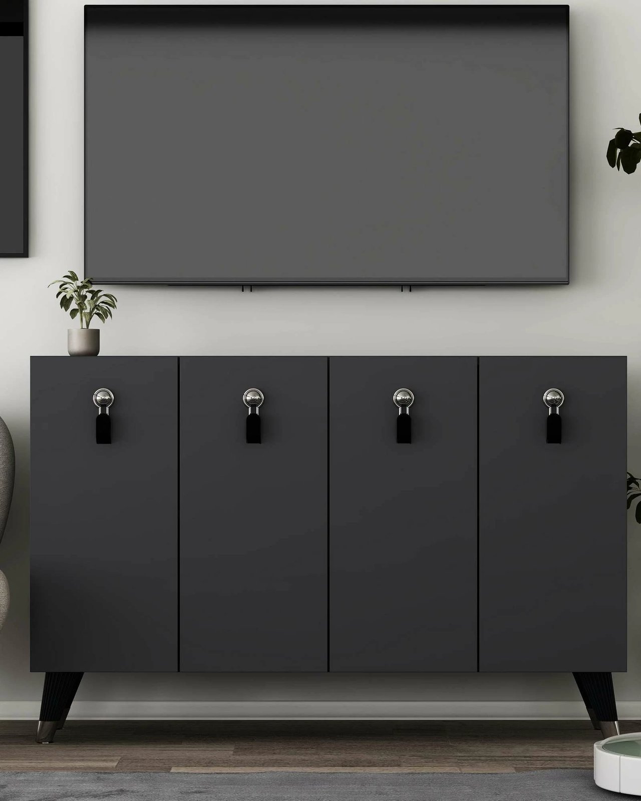 Konsol Skye Decor, anthracite, silver, 8179KM-32