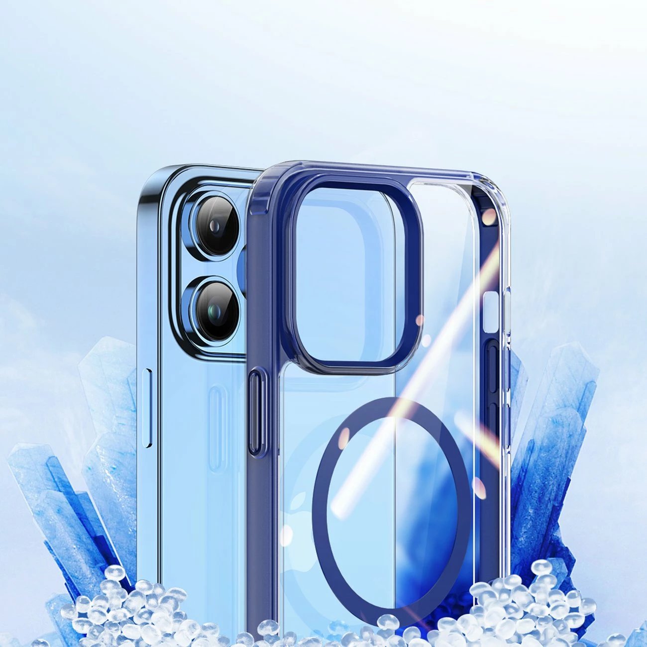 Mbështjellës Dux Ducis Clin2 për iPhone 14 Pro, MagSafe, kaltër