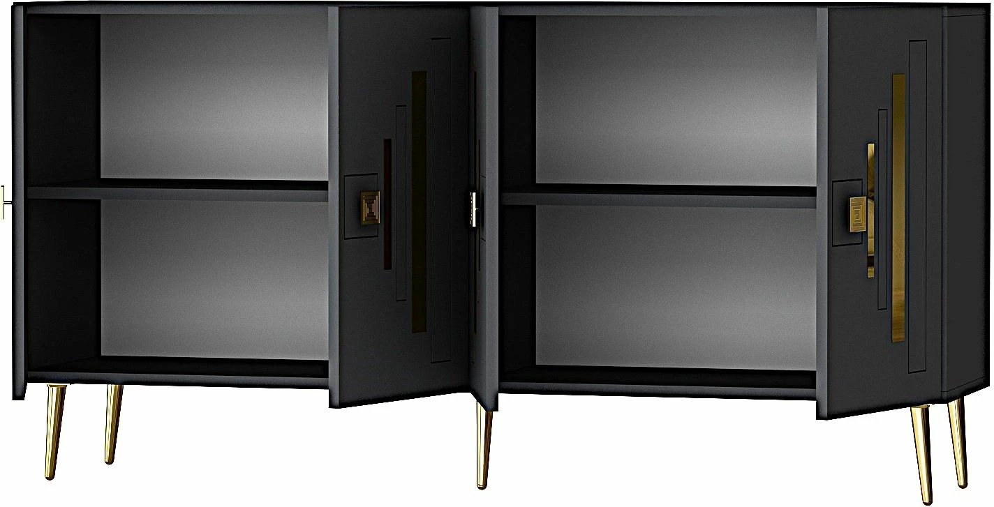 Konsolë Skye Decor, anthracite, ari