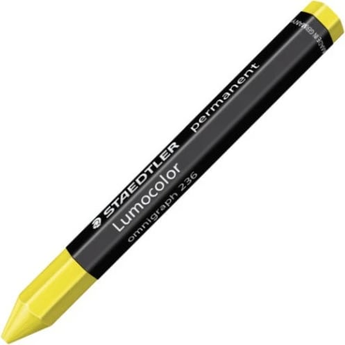 Krejon universal STAEDTLER Lumocolor 236, zi, verdhë, 1 copë