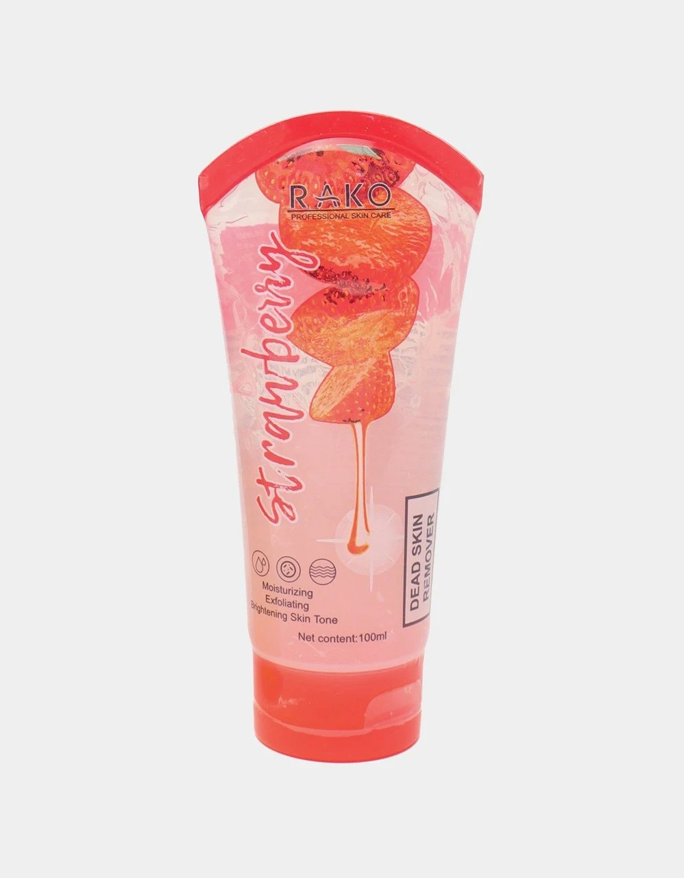 Xhel peeling Rako Strawberry 2872Q, bazë dredhëze, 100 ml