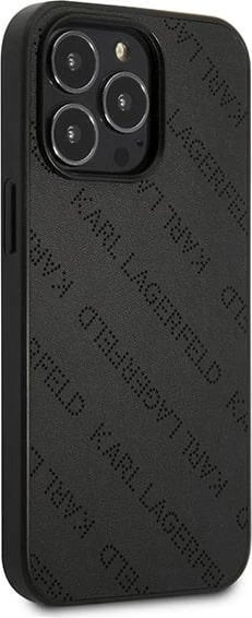 Mbështjellës Karl Lagerfeld Perforated Allover për iPhone 13 Pro / 13 6.1", i zi