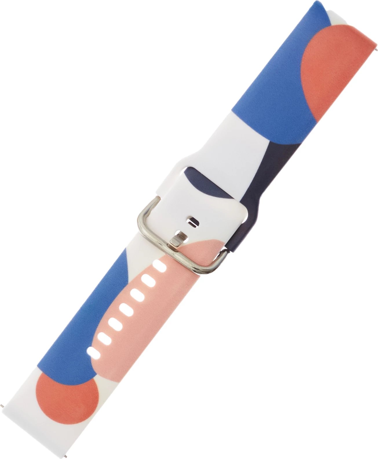 Rrip silikoni për Samsung Galaxy Watch 46mm Hurtel, model Moro, 22mm, Blu/Rozë/Bardhë/Portokalli