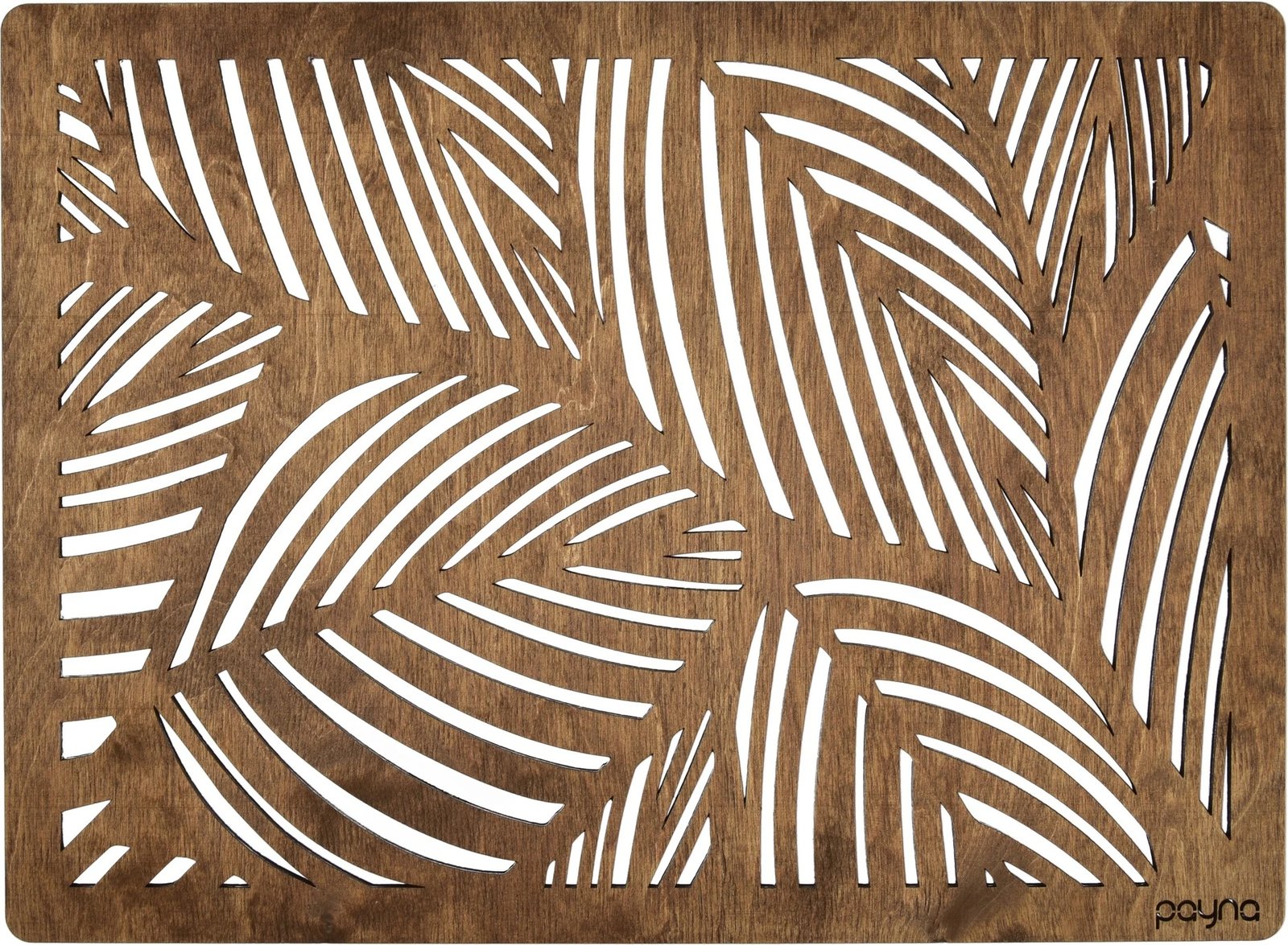 Set nënshtruesish tavoline prej druri, 4 copë, ngjyrë arre, Hermia