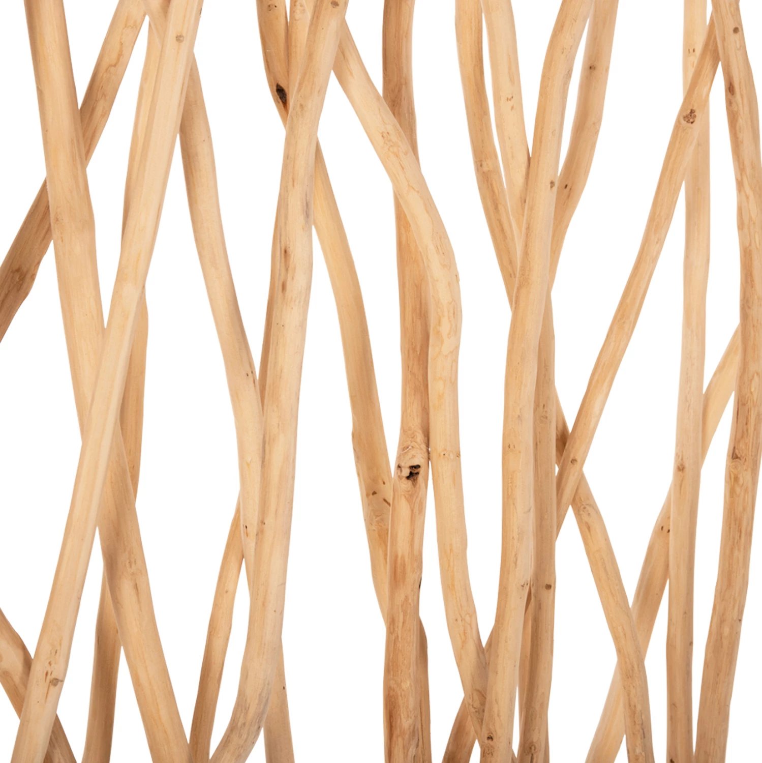 Ndarës dhome, degë teak të ngurta, ngjyrë natyrale, FH9521, 120x20x180H cm