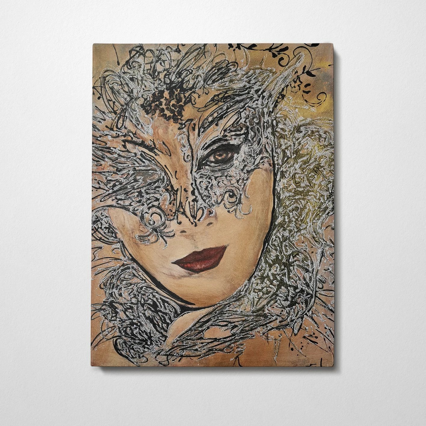 Pikturë dekorative me vaj, shumëngjyrëshe, Wallity, OPS2032725074, 100x140cm