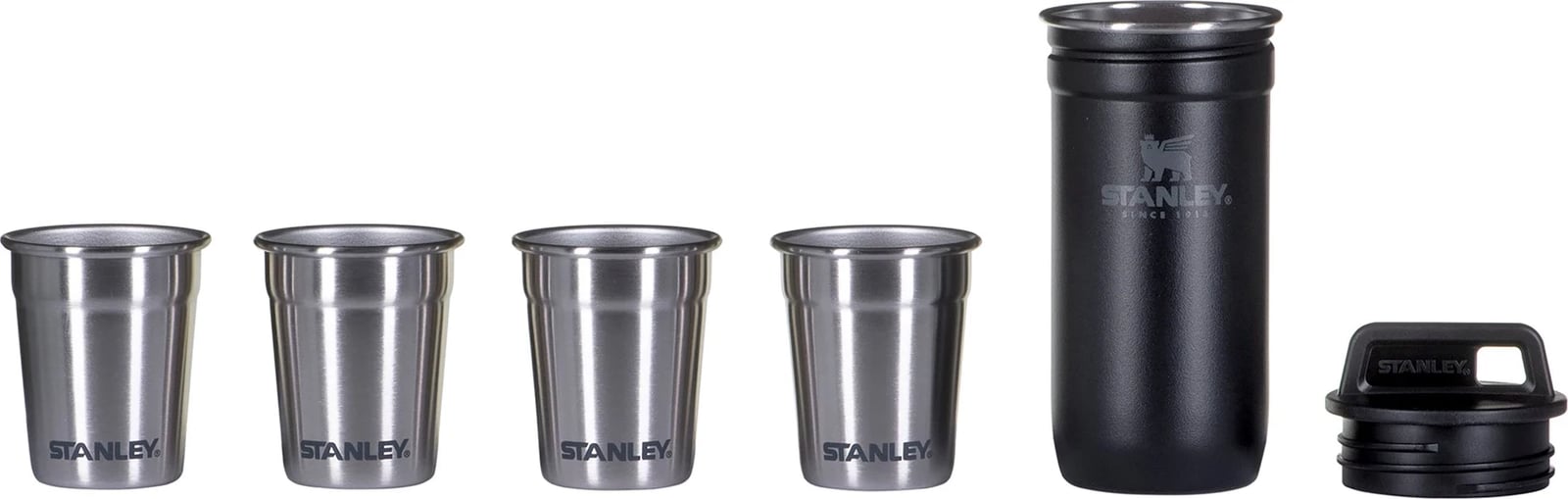 Gota metalike Stanley për Aventura, ngjyrë e zezë matte, 4 x 60 ml