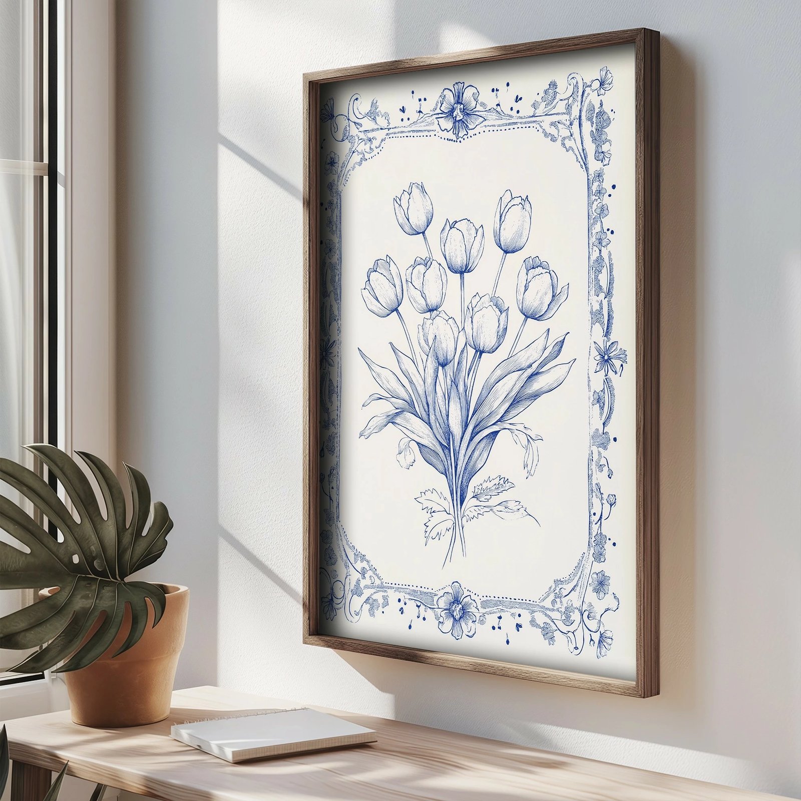 Pikturë dekorative me kornizë MDF, Wallity, TUN038-L