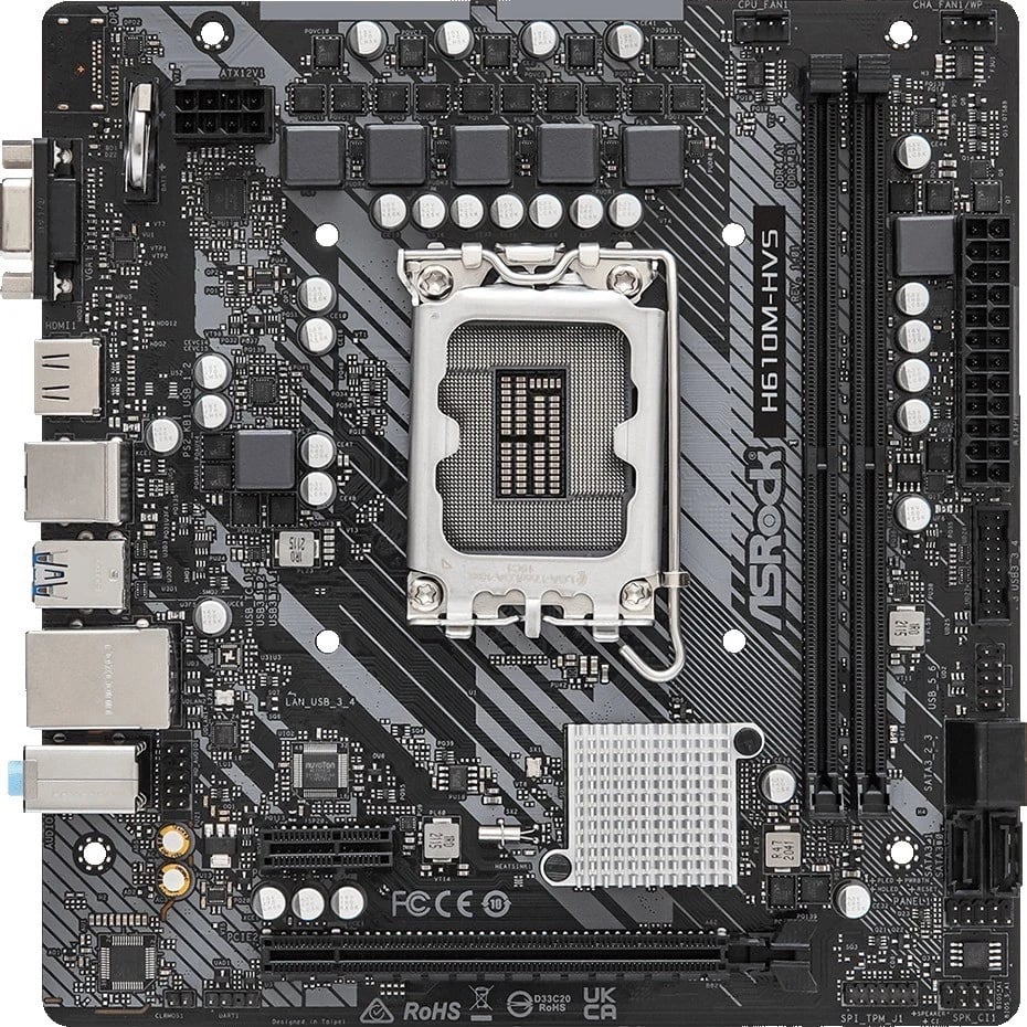 Pllakë amë ASRock H610M-HVS, Chipset Intel H610