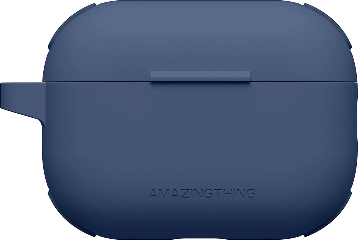 Mbështjellës AmazingThing Omni Case për AirPods Pro 2, silikon, kaltër e errët