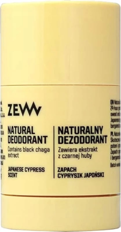 Deodorant stick për meshkuj Zew For Men me Hinoki dhe Bergamot, 30g