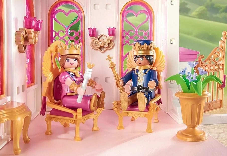 Set lodrash Playmobil Princess Magic Castle 71845 me figura mbretërore, 422 pjesë