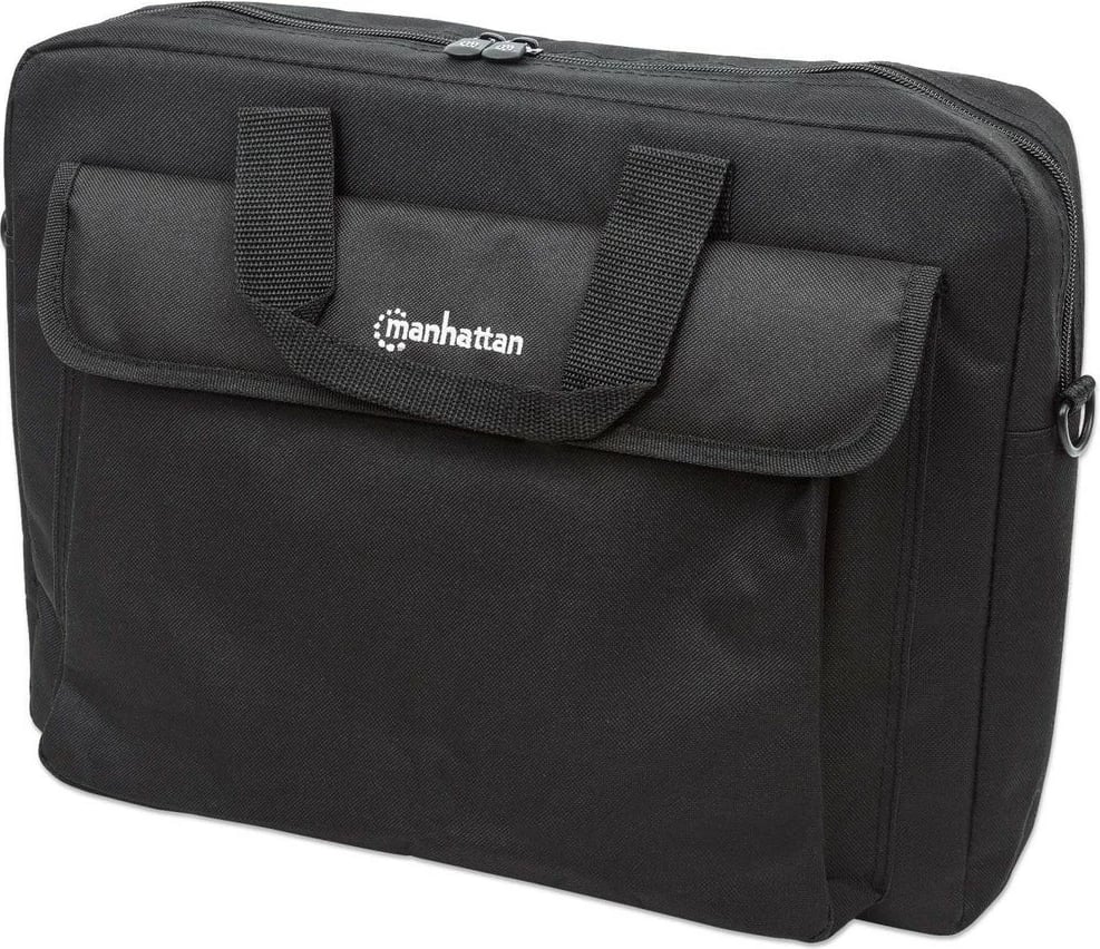 Mbështjellës laptop Manhattan London 15.6 inç, i zi, me rrip supi